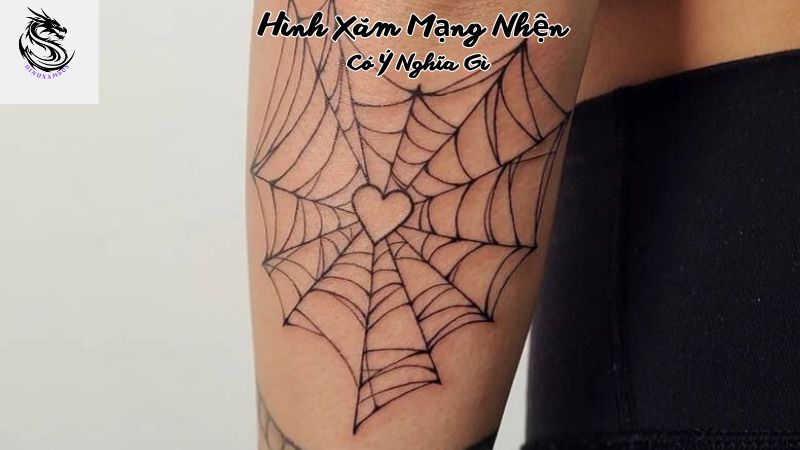 Những hình xăm mạng nhện đơn giản